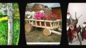 home decor wood crafts | wood craft ideas for garden | wood art | DIY wood projects | lawn decor