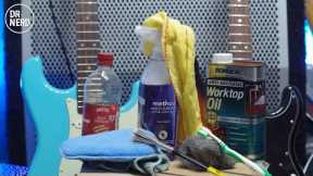 Guitar Cleaning Hacks - How To Clean Guitars With Household Items | Encore Strat PT2 | DR-NERD