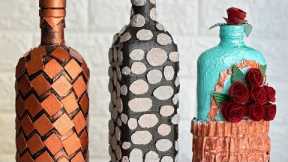 Simple And Beautiful Bottle Art| DIY Cardboard Bottle Decor Ideas| Budget Friendly Home Decor