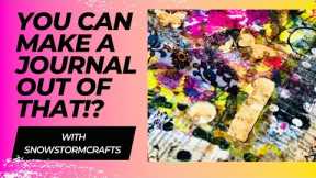 How to make a junk journal using household items ~ art layout ~ #junkjournal #mixedmedia