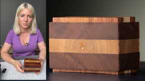 Easy step by step end grain box. How to make a beautiful wooden box. Woodworking project that sells