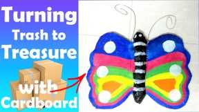 Turning trash to treasure with Cardboard | Card board Craft | Wall Hanging Idea