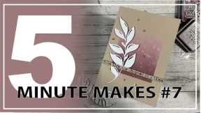 Friday 5 Minute Makes - Silhouette Die-Cutting