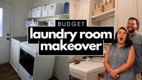 Surprising Our Friends With A Dream Laundry Room Makeover // Budget Friendly Laundry Room Makeover