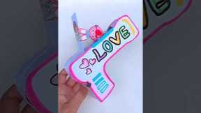 DIY Lollipop Gun 🔫🍭 #shorts #tonniartandcraft #love #art #craft
