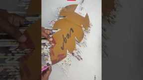 How to Make a Paper Craft @African Art :: Simple&EasyCrafts DIY :: Cardboard Crafts BestoutofWaste