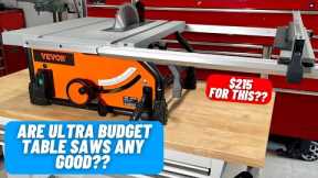 Vevor Table Saw  ||  How Cheap Is Too Cheap??