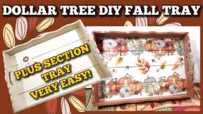 Diy Fall Tray From Dollar Tree!