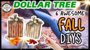 6 BEAUTIFULLY UNIQUE Dollar Tree Fall DIYs for 2023 | Fall Crafts | Trash to Treasure Fall DIY
