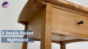 Let's Build a Nightstand - Quick, Inexpensive, Beautiful. Curved top, tapers, dovetails, and more.