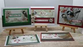 Christmas cards recycled or using your stash or scraps    126