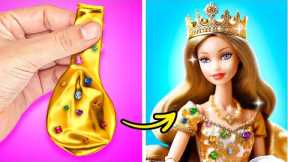 LUXURY DOLL MAKEOVER 💎👑 *DIY Doll Outfits and Accessories*