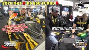 NEW 2024 Ski-Doo MXZ X-RS 850 Turbo R with Ski-Doo Ambassador MJ Thompson! | LED Signal Lights
