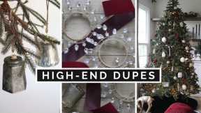 DIY HIGH END HOME DECOR DUPES | HOW TO MAKE YOUR CHEAP CHRISTMAS TREE LOOK EXPENSIVE!