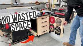 Don't Waste Shop Space! | Under Table Saw Cabinet Build