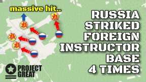 Massive Hit. Russia Strikes Huge Foreign Instructor Training Base Four Times | Avdiivka & Pryutne.