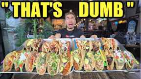 NOBODY BEAT THIS CHALLENGE, SO I TRIED TO EAT TWO... The Biggest Taco Challenge in Chicago