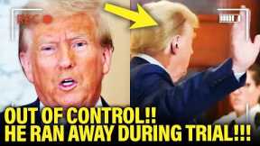 CRY BABY Trump STORMS OUT of Court, RUNS AWAY after BAD NEWS