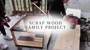 Scrap wood DIY ! Quick DIY dog house !  Family project!