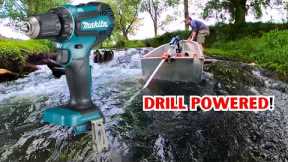 Homemade Drill powered Longtail Boat Is Awesome!