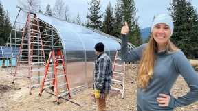 WINTER STORM WARNING! We Have to Get this Done - Greenhouse Build 3