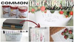 Thrift Store Makeovers ~ Thrift Store Home Decor ~ Before and After Projects ~ Thrifting Makeovers