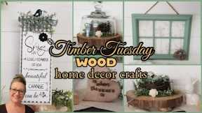 DIY RUSTIC HOME DECOR CRAFTS WITH WOOD~Farmhouse Home Decor on a Budget~Scrap Wood Decor Ideas