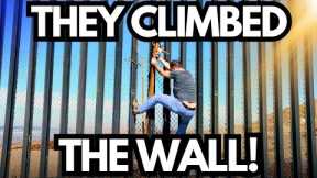 Migrant Crisis. THEY CLIMBED THE WALL. Santa Teresa New Mexico.