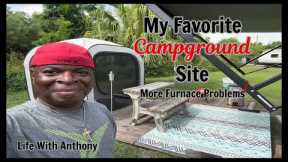 My Tiny RV Life: This My Favorite Campground Site, So Far | Furnace Problems Again