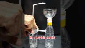 DIY Desktop Fountain Without Electricity From Plastic Bottles #shorts