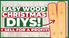 Easy 1-Board Wood Christmas DIY Projects To Make (+ SELL) this Holiday!💰🌲 Fence Picket DIYs