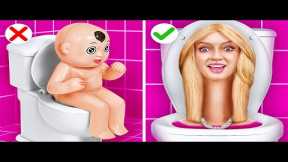 BEST BATHROOM GADGETS || Toilet Gadgets and DIY Tools Ideas! Funny Parenting Hacks by TeeHeeHee!