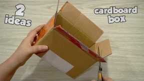 ✔ 2 Cardboard BOX Ideas 😱😍 - DIY RECYCLE CARDBOARDS