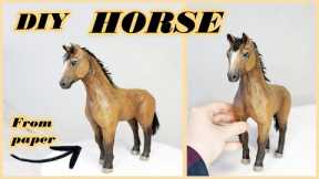 How to make paper HORSE 🐎| Cardboard crafts | Best out of waste