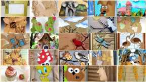 100+ cute cardboard craft ideas/cardboard crafts #diy#craft #craftymagic #homedecor #cardboardcraft