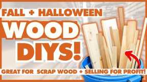 12 Wood DIY Decor Projects for Fall & Halloween | Scrap Wood DIYS that SELL!