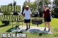 DIY PATIO MAKEOVER USING PAVERS