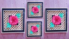 Paper wall hanging|Beautiful wall hanging making with paper and cardboard||