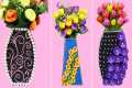 3 Beautiful Cardboard Flower Vase DIY 